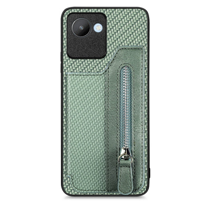 Carbon Ffiber Flip Zipper Wallet Phone Case, For OPPO A57 4G, For OPPO Reno9, For OPPO Reno9 Pro+, For Xiaomi Poco M5 4G, For Realme C30, For Xiaomi 13 Pro, For Xiaomi 13, For Google Pixel 7A