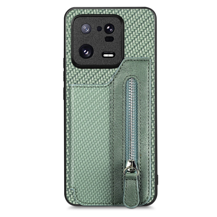 Carbon Ffiber Flip Zipper Wallet Phone Case, For OPPO A57 4G, For OPPO Reno9, For OPPO Reno9 Pro+, For Xiaomi Poco M5 4G, For Realme C30, For Xiaomi 13 Pro, For Xiaomi 13, For Google Pixel 7A