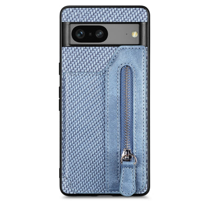 Carbon Ffiber Flip Zipper Wallet Phone Case, For OPPO A57 4G, For OPPO Reno9, For OPPO Reno9 Pro+, For Xiaomi Poco M5 4G, For Realme C30, For Xiaomi 13 Pro, For Xiaomi 13, For Google Pixel 7A