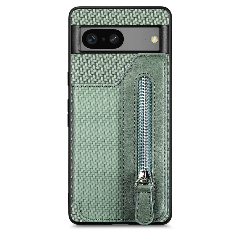 Carbon Ffiber Flip Zipper Wallet Phone Case, For OPPO A57 4G, For OPPO Reno9, For OPPO Reno9 Pro+, For Xiaomi Poco M5 4G, For Realme C30, For Xiaomi 13 Pro, For Xiaomi 13, For Google Pixel 7A