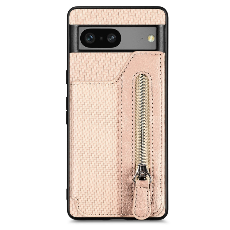 Carbon Ffiber Flip Zipper Wallet Phone Case, For OPPO A57 4G, For OPPO Reno9, For OPPO Reno9 Pro+, For Xiaomi Poco M5 4G, For Realme C30, For Xiaomi 13 Pro, For Xiaomi 13, For Google Pixel 7A