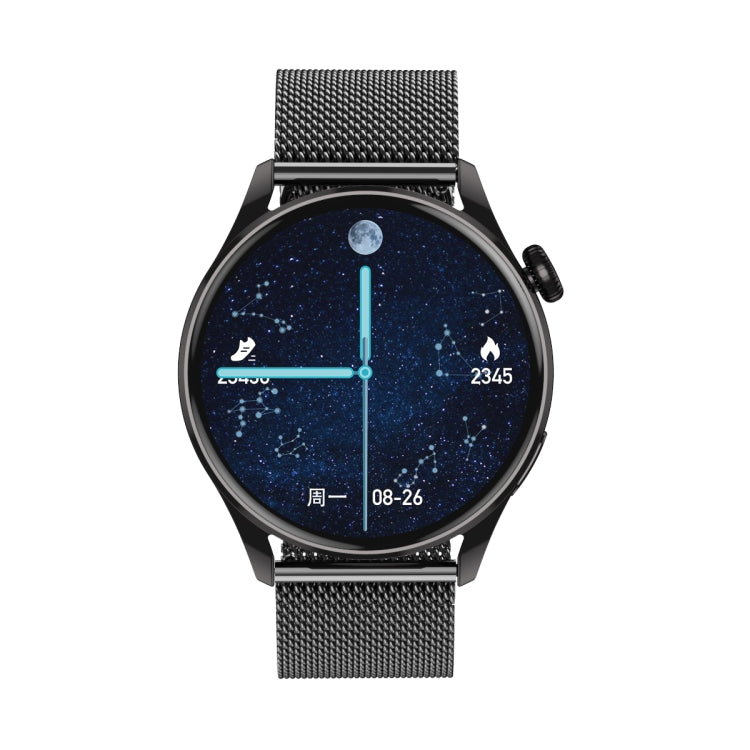 Q3 Max 1.36 inch Color Screen Smart Watch,Steel Strap,Support Heart Rate Monitoring / Blood Pressure Monitoring