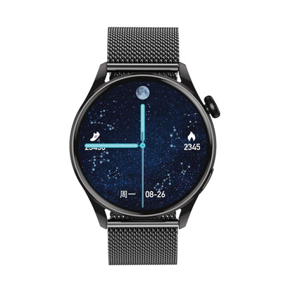 Q3 Max 1.36 inch Color Screen Smart Watch,Steel Strap,Support Heart Rate Monitoring / Blood Pressure Monitoring
