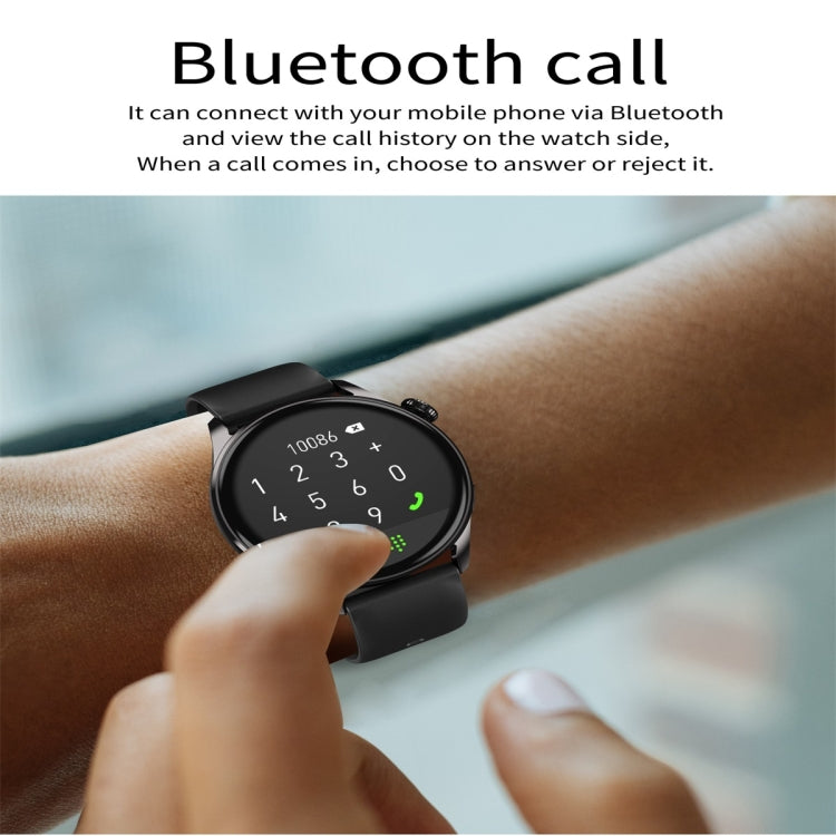 Q3 Max 1.36 inch Color Screen Smart Watch,Silicone Strap,Support Heart Rate Monitoring / Blood Pressure Monitoring