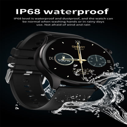 Q3 Max 1.36 inch Color Screen Smart Watch,Silicone Strap,Support Heart Rate Monitoring / Blood Pressure Monitoring