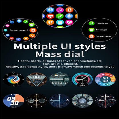 Q3 Max 1.36 inch Color Screen Smart Watch,Silicone Strap,Support Heart Rate Monitoring / Blood Pressure Monitoring