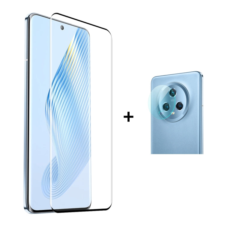 For Honor Magic5 ENKAY 3D Hot Bending Edge Glue Tempered Glass Full Film with Lens Film, For Honor Magic5(1pc), For Honor Magic5(2pcs), For Honor Magic5(5pcs)
