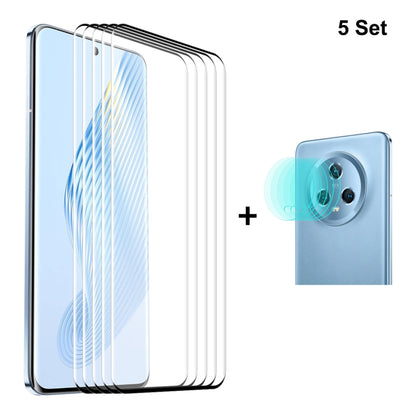 For Honor Magic5 ENKAY 3D Hot Bending Edge Glue Tempered Glass Full Film with Lens Film, For Honor Magic5(1pc), For Honor Magic5(2pcs), For Honor Magic5(5pcs)