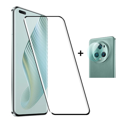 For Honor Magic5 Pro ENKAY 0.26mm 3D Hot Bending Tempered Glass Full Film with Lens Film, For Honor Magic5 Pro(1pc), For Honor Magic5 Pro(2pcs), For Honor Magic5 Pro(5pcs)