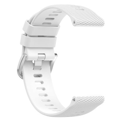20mm Cross Textured Solid Color Silicone Watch Band, For Garmin Forerunner Sq2 Music