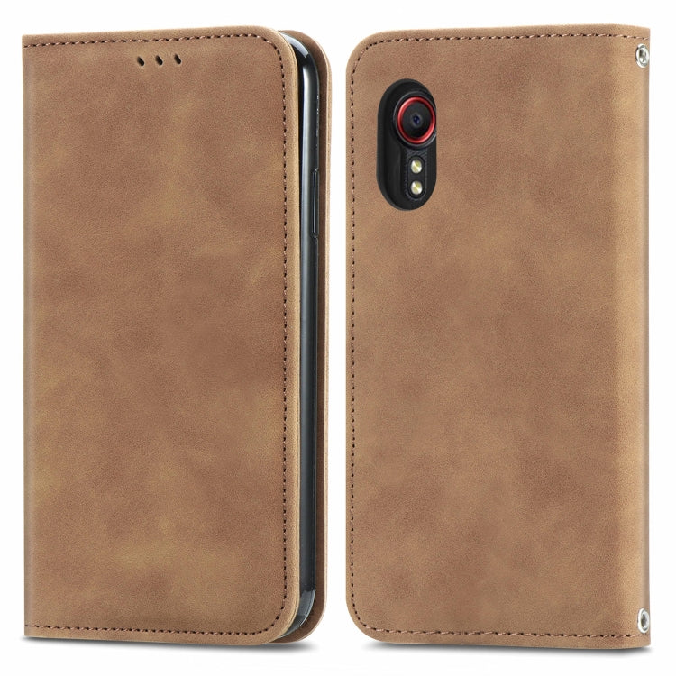Retro Skin Feel Magnetic Leather Phone Case, For Samsung Galaxy A05, For Samsung Galaxy A05s 4G, For Samsung Galaxy A25 5G, For Samsung Galaxy S23 FE 5G, For Samsung Galaxy A24 5G, For Samsung Galaxy S23 Ultra 5G, For Samsung Galaxy S23+ 5G������������...
