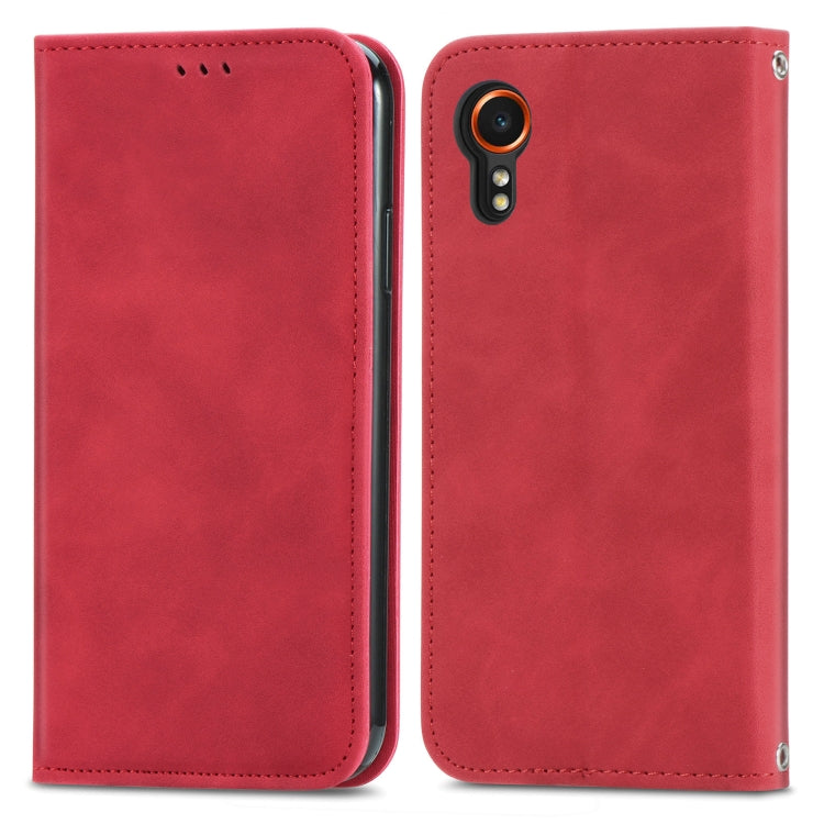 Retro Skin Feel Magnetic Leather Phone Case, For Samsung Galaxy S25 5G, For Samsung Galaxy S25+ 5G, For Samsung Galaxy S25 Ultra 5G, For Samsung Galaxy A16, For Samsung Galaxy A06, For Samsung Galaxy S24 FE 5G, For Samsung Galaxy M35�������������������...