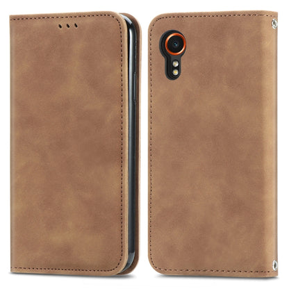 Retro Skin Feel Magnetic Leather Phone Case, For Samsung Galaxy S25 5G, For Samsung Galaxy S25+ 5G, For Samsung Galaxy S25 Ultra 5G, For Samsung Galaxy A16, For Samsung Galaxy A06, For Samsung Galaxy S24 FE 5G, For Samsung Galaxy M35�������������������...