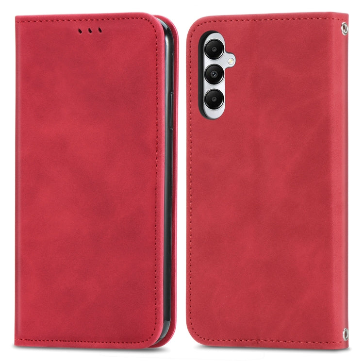 Retro Skin Feel Magnetic Leather Phone Case, For Samsung Galaxy A05, For Samsung Galaxy A05s 4G, For Samsung Galaxy A25 5G, For Samsung Galaxy S23 FE 5G, For Samsung Galaxy A24 5G, For Samsung Galaxy S23 Ultra 5G, For Samsung Galaxy S23+ 5G������������...
