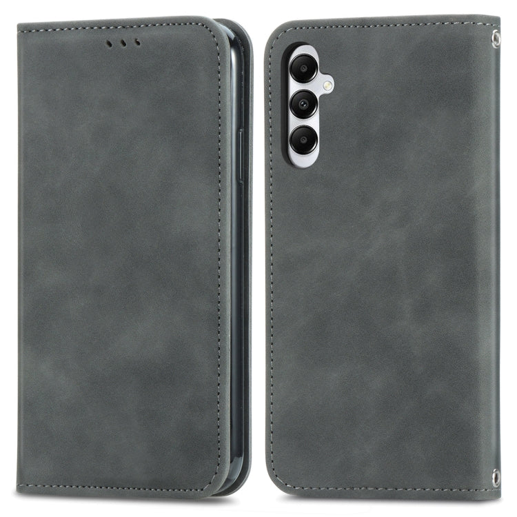 Retro Skin Feel Magnetic Leather Phone Case, For Samsung Galaxy A05, For Samsung Galaxy A05s 4G, For Samsung Galaxy A25 5G, For Samsung Galaxy S23 FE 5G, For Samsung Galaxy A24 5G, For Samsung Galaxy S23 Ultra 5G, For Samsung Galaxy S23+ 5G������������...