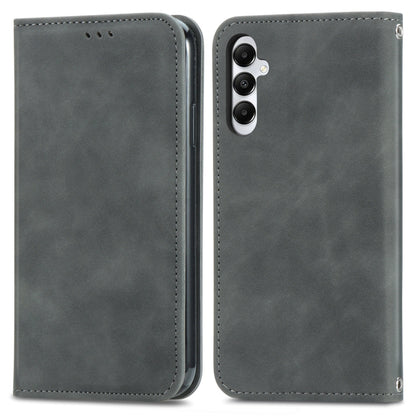 Retro Skin Feel Magnetic Leather Phone Case, For Samsung Galaxy A05, For Samsung Galaxy A05s 4G, For Samsung Galaxy A25 5G, For Samsung Galaxy S23 FE 5G, For Samsung Galaxy A24 5G, For Samsung Galaxy S23 Ultra 5G, For Samsung Galaxy S23+ 5G������������...