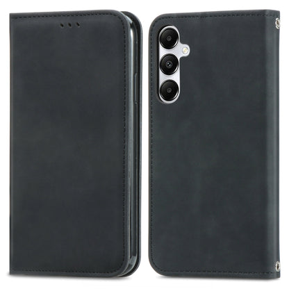 Retro Skin Feel Magnetic Leather Phone Case, For Samsung Galaxy A55 5G, For Samsung Galaxy A35 5G, For Samsung Galaxy S24 Ultra 5G, For Samsung Galaxy S24+ 5G, For Samsung Galaxy S24 5G, For Samsung Galaxy A15, For Samsung Galaxy A05                   ...