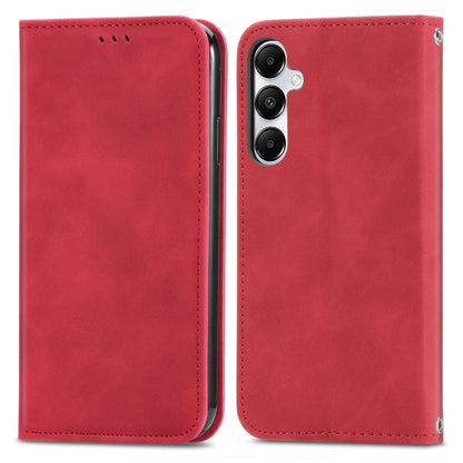 Retro Skin Feel Magnetic Leather Phone Case, For Samsung Galaxy A55 5G, For Samsung Galaxy A35 5G, For Samsung Galaxy S24 Ultra 5G, For Samsung Galaxy S24+ 5G, For Samsung Galaxy S24 5G, For Samsung Galaxy A15, For Samsung Galaxy A05                   ...