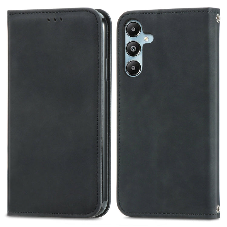 Retro Skin Feel Magnetic Leather Phone Case, For Samsung Galaxy S25 5G, For Samsung Galaxy S25+ 5G, For Samsung Galaxy S25 Ultra 5G, For Samsung Galaxy A16, For Samsung Galaxy A06, For Samsung Galaxy S24 FE 5G, For Samsung Galaxy M35�������������������...