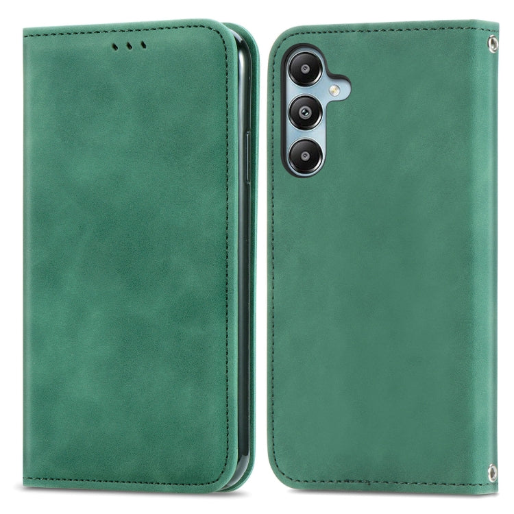 Retro Skin Feel Magnetic Leather Phone Case, For Samsung Galaxy S25 5G, For Samsung Galaxy S25+ 5G, For Samsung Galaxy S25 Ultra 5G, For Samsung Galaxy A16, For Samsung Galaxy A06, For Samsung Galaxy S24 FE 5G, For Samsung Galaxy M35�������������������...