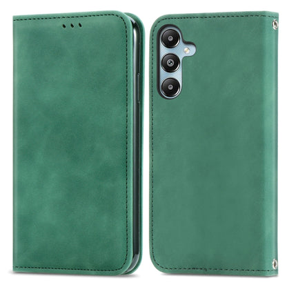 Retro Skin Feel Magnetic Leather Phone Case, For Samsung Galaxy S25 5G, For Samsung Galaxy S25+ 5G, For Samsung Galaxy S25 Ultra 5G, For Samsung Galaxy A16, For Samsung Galaxy A06, For Samsung Galaxy S24 FE 5G, For Samsung Galaxy M35�������������������...