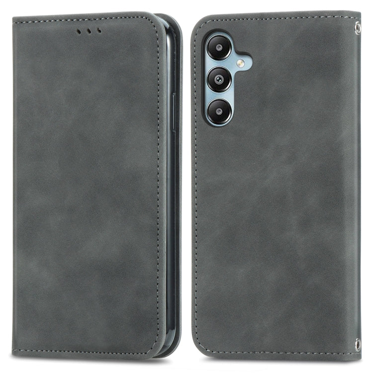 Retro Skin Feel Magnetic Leather Phone Case, For Samsung Galaxy S25 5G, For Samsung Galaxy S25+ 5G, For Samsung Galaxy S25 Ultra 5G, For Samsung Galaxy A16, For Samsung Galaxy A06, For Samsung Galaxy S24 FE 5G, For Samsung Galaxy M35�������������������...