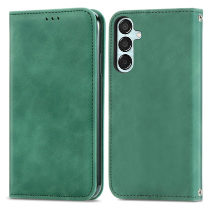 Retro Skin Feel Magnetic Leather Phone Case, For Samsung Galaxy S25 5G, For Samsung Galaxy S25+ 5G, For Samsung Galaxy S25 Ultra 5G, For Samsung Galaxy A16, For Samsung Galaxy A06, For Samsung Galaxy S24 FE 5G, For Samsung Galaxy M35�������������������...