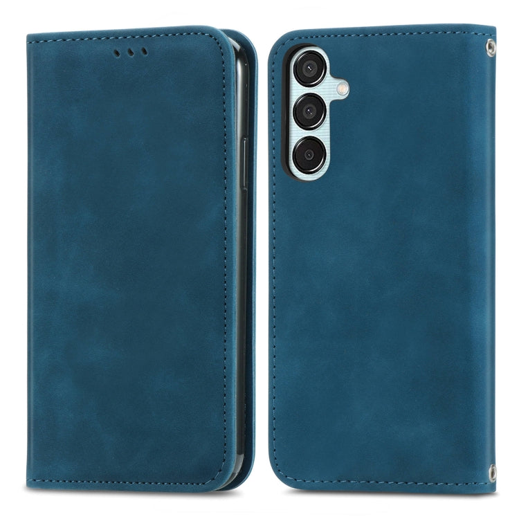 Retro Skin Feel Magnetic Leather Phone Case, For Samsung Galaxy S25 5G, For Samsung Galaxy S25+ 5G, For Samsung Galaxy S25 Ultra 5G, For Samsung Galaxy A16, For Samsung Galaxy A06, For Samsung Galaxy S24 FE 5G, For Samsung Galaxy M35�������������������...