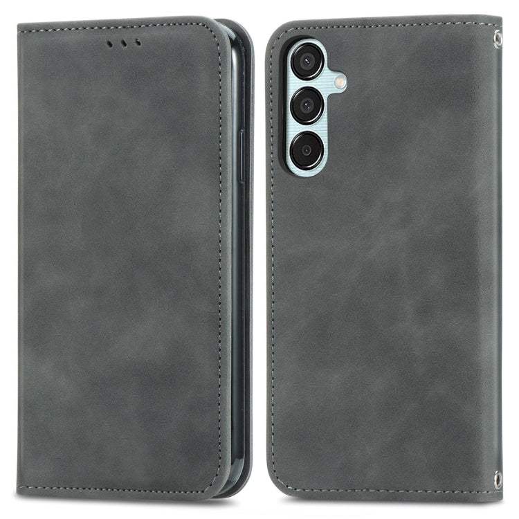 Retro Skin Feel Magnetic Leather Phone Case, For Samsung Galaxy S25 5G, For Samsung Galaxy S25+ 5G, For Samsung Galaxy S25 Ultra 5G, For Samsung Galaxy A16, For Samsung Galaxy A06, For Samsung Galaxy S24 FE 5G, For Samsung Galaxy M35�������������������...