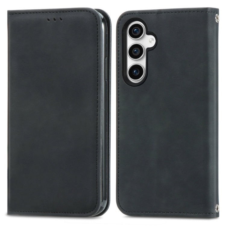 Retro Skin Feel Magnetic Leather Phone Case, For Samsung Galaxy A05, For Samsung Galaxy A05s 4G, For Samsung Galaxy A25 5G, For Samsung Galaxy S23 FE 5G, For Samsung Galaxy A24 5G, For Samsung Galaxy S23 Ultra 5G, For Samsung Galaxy S23+ 5G������������...