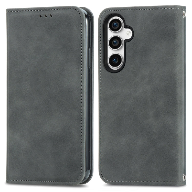 Retro Skin Feel Magnetic Leather Phone Case, For Samsung Galaxy A05, For Samsung Galaxy A05s 4G, For Samsung Galaxy A25 5G, For Samsung Galaxy S23 FE 5G, For Samsung Galaxy A24 5G, For Samsung Galaxy S23 Ultra 5G, For Samsung Galaxy S23+ 5G������������...