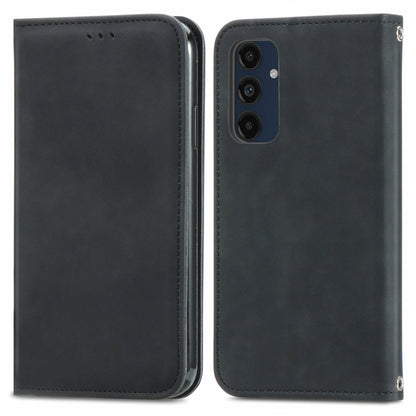 Retro Skin Feel Magnetic Leather Phone Case, For Samsung Galaxy S26+ 5G, For Samsung Galaxy S26 Ultra 5G, For Samsung Galaxy S26 5G, For Samsung Galaxy A57 5G, For Samsung Galaxy A37 5G, For Samsung Galaxy A27 5G, For Samsung Galaxy S25 5G             ...