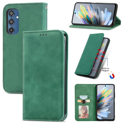 Retro Skin Feel Magnetic Leather Phone Case, For Samsung Galaxy S25 5G, For Samsung Galaxy S25+ 5G, For Samsung Galaxy S25 Ultra 5G, For Samsung Galaxy A16, For Samsung Galaxy A06, For Samsung Galaxy S24 FE 5G, For Samsung Galaxy M35�������������������...