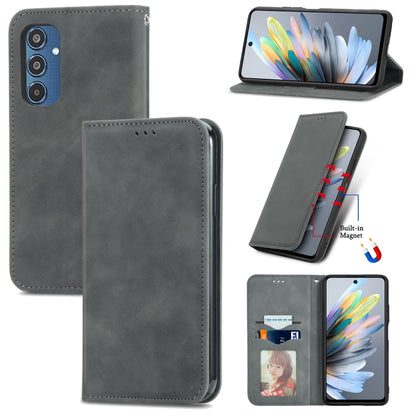 Retro Skin Feel Magnetic Leather Phone Case, For Samsung Galaxy S25 5G, For Samsung Galaxy S25+ 5G, For Samsung Galaxy S25 Ultra 5G, For Samsung Galaxy A16, For Samsung Galaxy A06, For Samsung Galaxy S24 FE 5G, For Samsung Galaxy M35�������������������...