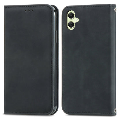 Retro Skin Feel Magnetic Leather Phone Case, For Samsung Galaxy S26+ 5G, For Samsung Galaxy S26 Ultra 5G, For Samsung Galaxy S26 5G, For Samsung Galaxy A57 5G, For Samsung Galaxy A37 5G, For Samsung Galaxy A27 5G, For Samsung Galaxy S25 5G             ...