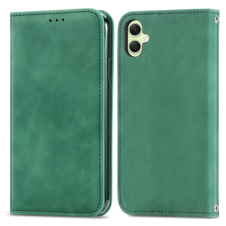 Retro Skin Feel Magnetic Leather Phone Case, For Samsung Galaxy S26+ 5G, For Samsung Galaxy S26 Ultra 5G, For Samsung Galaxy S26 5G, For Samsung Galaxy A57 5G, For Samsung Galaxy A37 5G, For Samsung Galaxy A27 5G, For Samsung Galaxy S25 5G             ...
