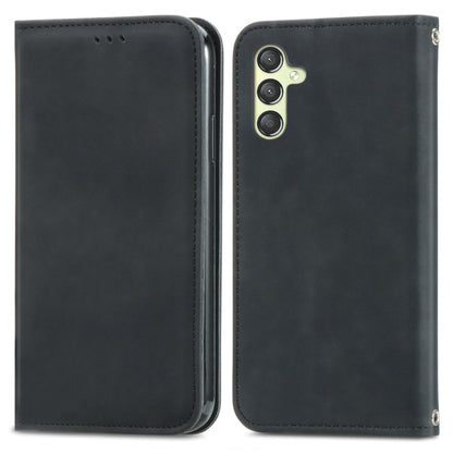 Retro Skin Feel Magnetic Leather Phone Case, For Samsung Galaxy A05, For Samsung Galaxy A05s 4G, For Samsung Galaxy A25 5G, For Samsung Galaxy S23 FE 5G, For Samsung Galaxy A24 5G, For Samsung Galaxy S23 Ultra 5G, For Samsung Galaxy S23+ 5G������������...