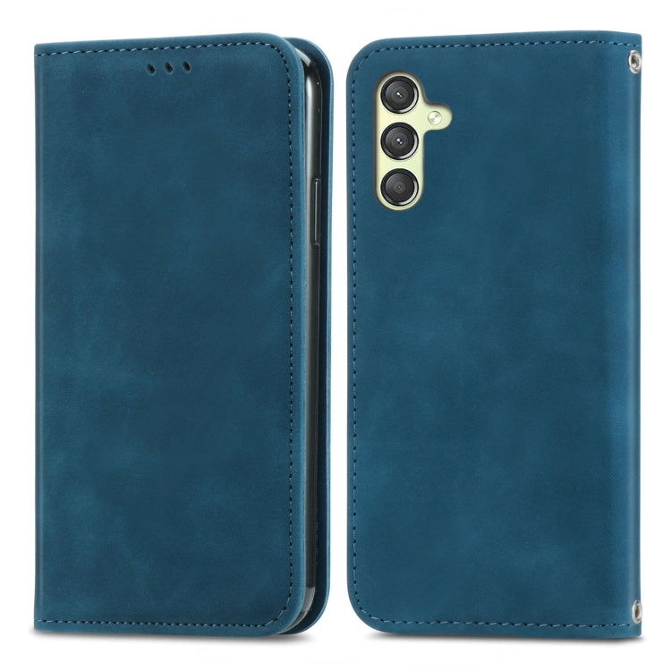 Retro Skin Feel Magnetic Leather Phone Case, For Samsung Galaxy A05, For Samsung Galaxy A05s 4G, For Samsung Galaxy A25 5G, For Samsung Galaxy S23 FE 5G, For Samsung Galaxy A24 5G, For Samsung Galaxy S23 Ultra 5G, For Samsung Galaxy S23+ 5G������������...