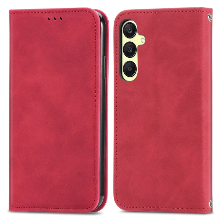 Retro Skin Feel Magnetic Leather Phone Case, For Samsung Galaxy A05, For Samsung Galaxy A05s 4G, For Samsung Galaxy A25 5G, For Samsung Galaxy S23 FE 5G, For Samsung Galaxy A24 5G, For Samsung Galaxy S23 Ultra 5G, For Samsung Galaxy S23+ 5G������������...