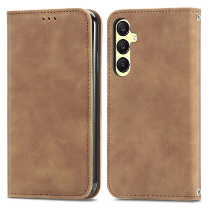 Retro Skin Feel Magnetic Leather Phone Case, For Samsung Galaxy A05, For Samsung Galaxy A05s 4G, For Samsung Galaxy A25 5G, For Samsung Galaxy S23 FE 5G, For Samsung Galaxy A24 5G, For Samsung Galaxy S23 Ultra 5G, For Samsung Galaxy S23+ 5G������������...