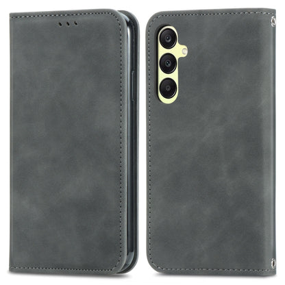 Retro Skin Feel Magnetic Leather Phone Case, For Samsung Galaxy A05, For Samsung Galaxy A05s 4G, For Samsung Galaxy A25 5G, For Samsung Galaxy S23 FE 5G, For Samsung Galaxy A24 5G, For Samsung Galaxy S23 Ultra 5G, For Samsung Galaxy S23+ 5G������������...