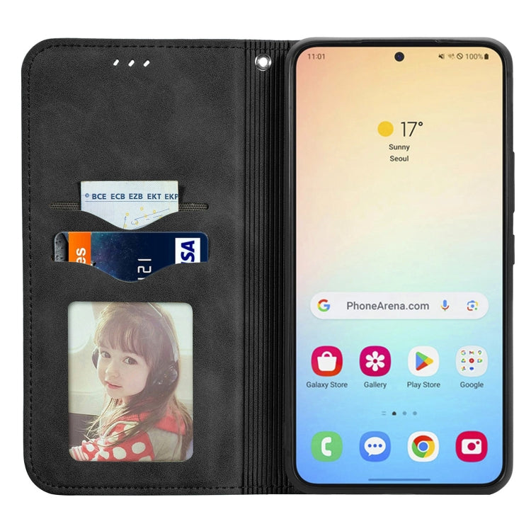 Retro Skin Feel Magnetic Leather Phone Case, For Samsung Galaxy S25 5G, For Samsung Galaxy S25+ 5G, For Samsung Galaxy S25 Ultra 5G, For Samsung Galaxy A16, For Samsung Galaxy A06, For Samsung Galaxy S24 FE 5G, For Samsung Galaxy M35�������������������...