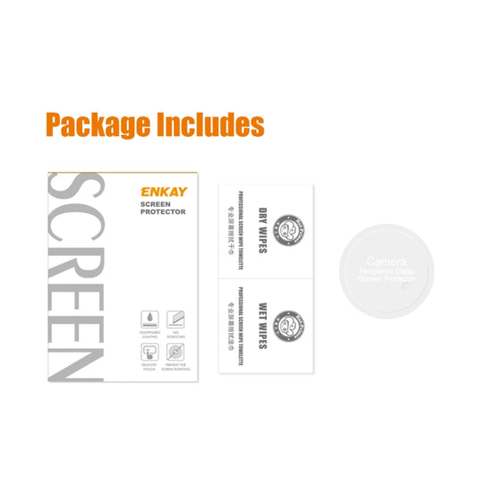 For OnePlus Ace 2 ENKAY Hat-Prince 9H Rear Camera Lens Tempered Glass Film, 1pc, 2pcs, 5pcs, 10pcs