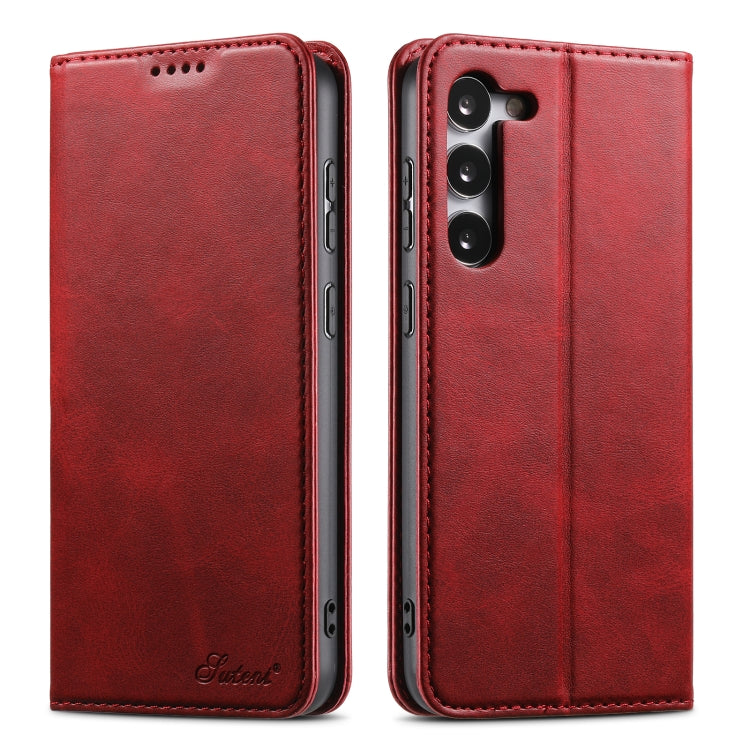 Suteni Calf Texture Horizontal Flip Leather Phone Case, For Samsung Galaxy S25 5G, For Samsung Galaxy S25+ 5G, For Samsung Galaxy S25 Ultra 5G, For Samsung Galaxy S24 Ultra 5G, For Samsung Galaxy S24+ 5G, For Samsung Galaxy S24 5G����������������������...