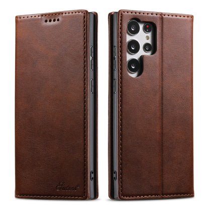 Suteni Calf Texture Horizontal Flip Leather Phone Case, For Samsung Galaxy S25 5G, For Samsung Galaxy S25+ 5G, For Samsung Galaxy S25 Ultra 5G, For Samsung Galaxy S24 Ultra 5G, For Samsung Galaxy S24+ 5G, For Samsung Galaxy S24 5G����������������������...
