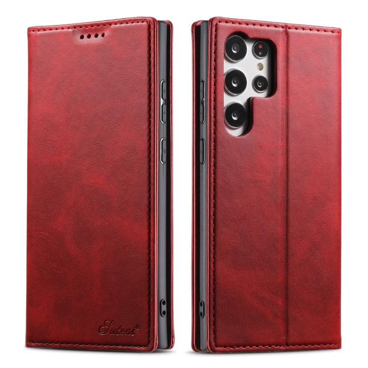 Suteni Calf Texture Horizontal Flip Leather Phone Case, For Samsung Galaxy S25 5G, For Samsung Galaxy S25+ 5G, For Samsung Galaxy S25 Ultra 5G, For Samsung Galaxy S24 Ultra 5G, For Samsung Galaxy S24+ 5G, For Samsung Galaxy S24 5G����������������������...