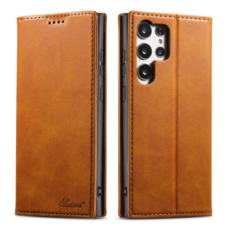 Suteni Calf Texture Horizontal Flip Leather Phone Case, For Samsung Galaxy S25 5G, For Samsung Galaxy S25+ 5G, For Samsung Galaxy S25 Ultra 5G, For Samsung Galaxy S24 Ultra 5G, For Samsung Galaxy S24+ 5G, For Samsung Galaxy S24 5G����������������������...