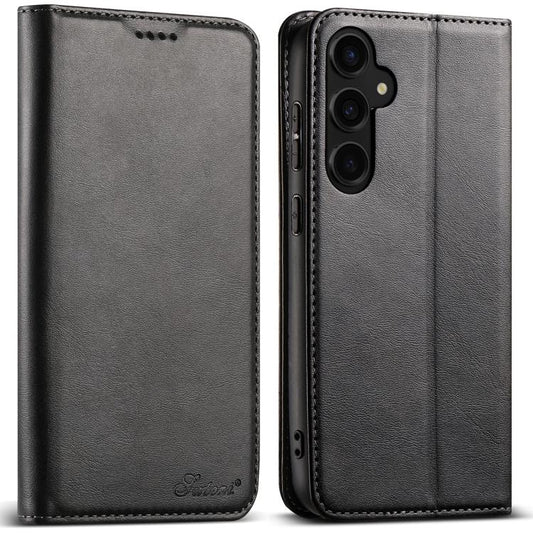 Suteni Calf Texture Horizontal Flip Leather Phone Case, For Samsung Galaxy S25 5G, For Samsung Galaxy S25+ 5G, For Samsung Galaxy S25 Ultra 5G, For Samsung Galaxy S24 Ultra 5G, For Samsung Galaxy S24+ 5G, For Samsung Galaxy S24 5G