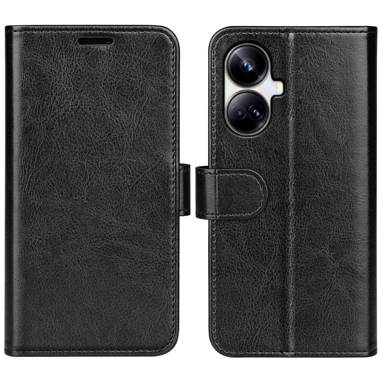 For Realme 10 Pro+ R64 Texture Horizontal Flip Leather Phone Case, For Realme 10 Pro+