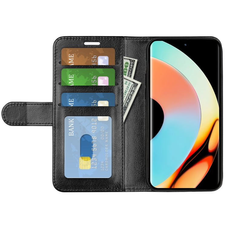 For Realme 10 Pro+ R64 Texture Horizontal Flip Leather Phone Case, For Realme 10 Pro+